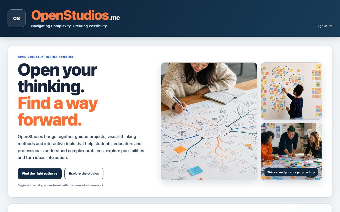 The OpenStudios project-based learning environment